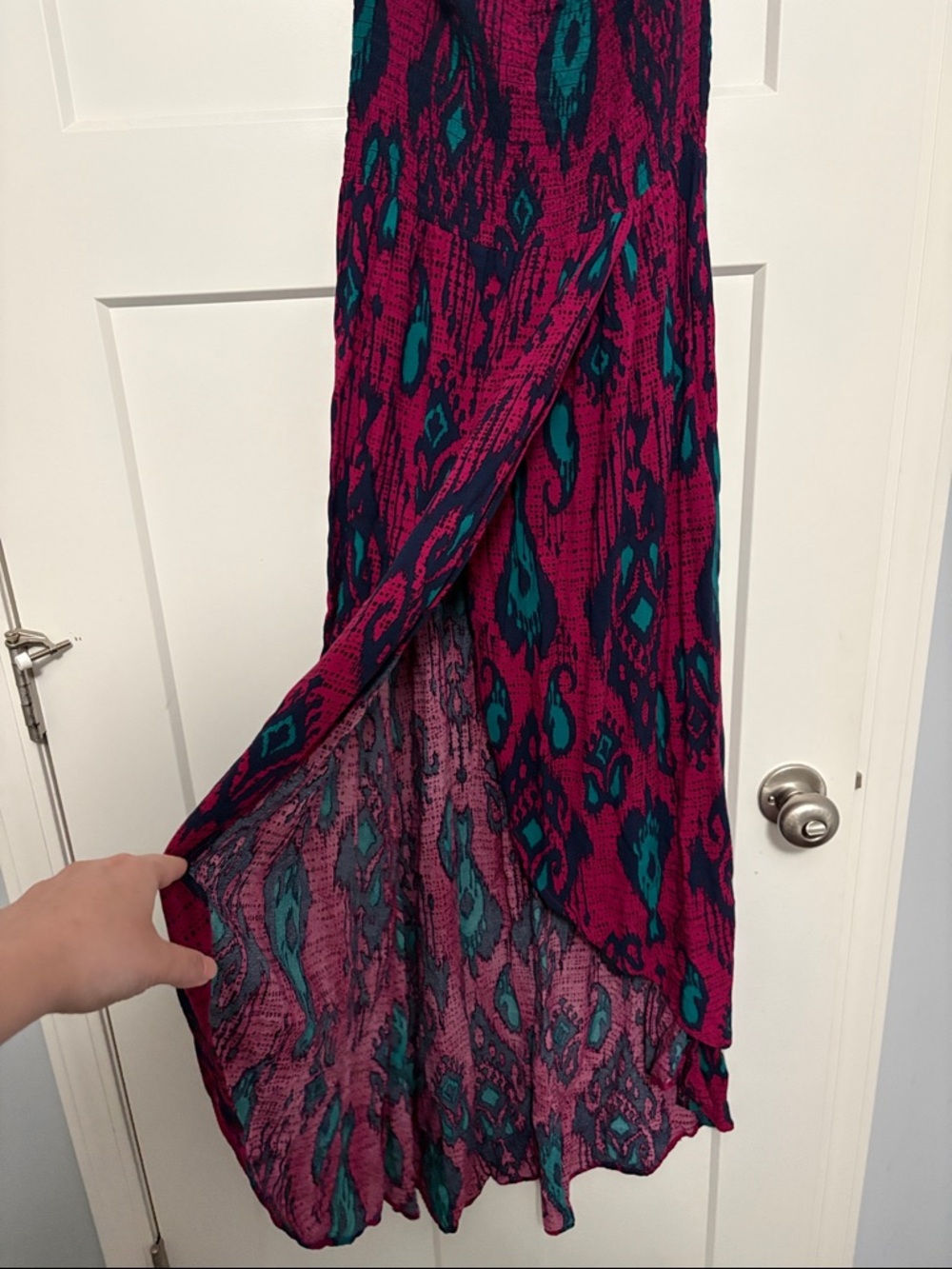 Xhilaration smocked maxi dress size: Small - Picture 2 of 6